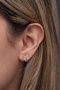 Heliophilia Silver Pendientes de Plata de Ley 925 con Baño de Oro Rosa y Circón